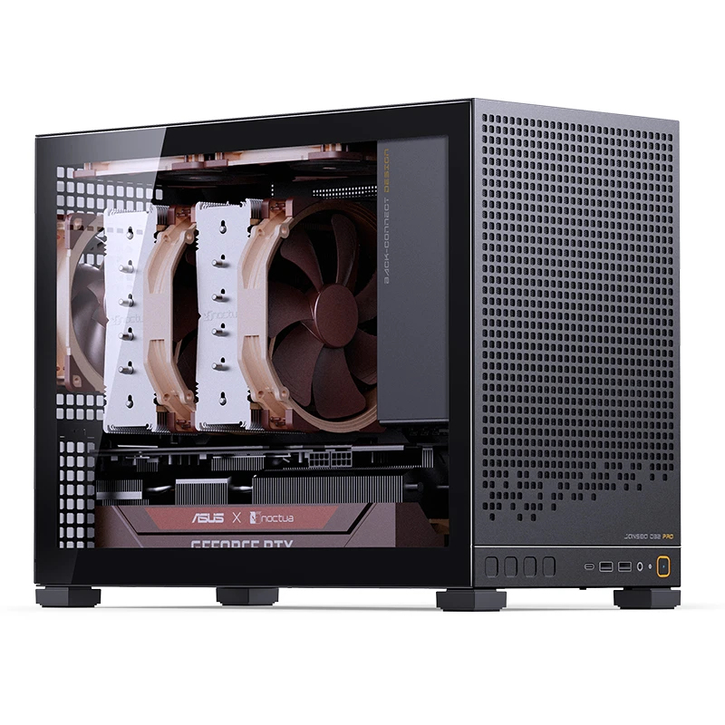 Jonsbo D32 PRO Midi Tower PC-Gehäuse Micro-ATX Tempered Glass Schwarz