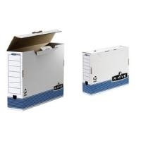 Fellowes Archiv-Schachtel R-Kive PRIMA, weiß-blau, DIN A3 (B)100 mm, aus 100% recyceltem Karton, zu 100% wiederver- (0023601)