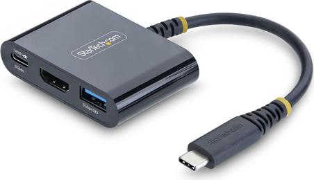STARTECH 168B-USBC-MULTIPORT USB-C HDMI MULTIPORT HUB BLACK (168B-USBC-MULTIPORT)