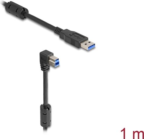 Delock 81112 USB 3.0 Kabel A Stecker auf B Stecker 90° unten 1 m (81112)