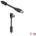 Delock 81112 USB 3.0 Kabel A Stecker auf B Stecker 90° unten 1 m (81112)