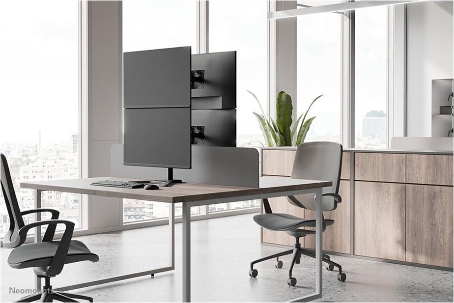 Neomounts DS45-600BL2V Monitorständer für 2 Bildschirme 10-32" vertikal schwarz (DS45-600BL2V)