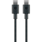 Goobay USB-C™ Lade- und Synchronisationskabel, 1 m, Schwarz (66318)