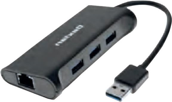 deXlan Hub 3 x SuperSpeed USB 3.0 + 1 x 10/100/1000 (310723)