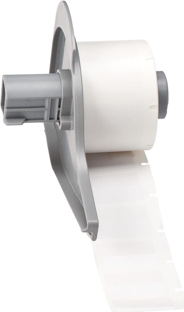 Brady M71-96-417 Druckeretikett Transparent - Weiß Selbstklebendes Druckeretikett (M71-96-417)