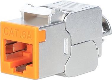 Intellinet Cat6a 10G STP Keystone-Modul orange (791328)