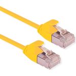 ROLINE U/FTP DataCenter Patchkabel Kat.6A (Class EA), LSOH, slim, gelb, 0,5 m (21.15.3322)