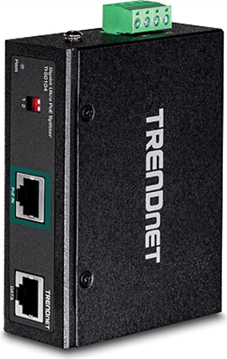 TRENDnet TI-SG104 PoE-Splitter (DIN-Schienenmontage möglich) (TI-SG104)