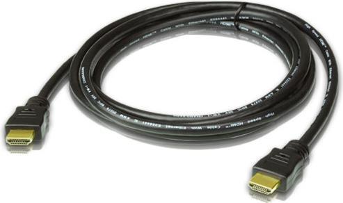 ATEN - HDMI-Kabel mit Ethernet - HDMI männlich zu HDMI männlich - 2 m - Schwarz