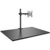 Lindy Single Display Bracket w - Pole & Desk Clamp - Tischhalterung für Monitor (einstellbarer Arm) - Stahl - Schwarz - Bildschirmgröße: 43,2-71 cm (17"-28") (40657)