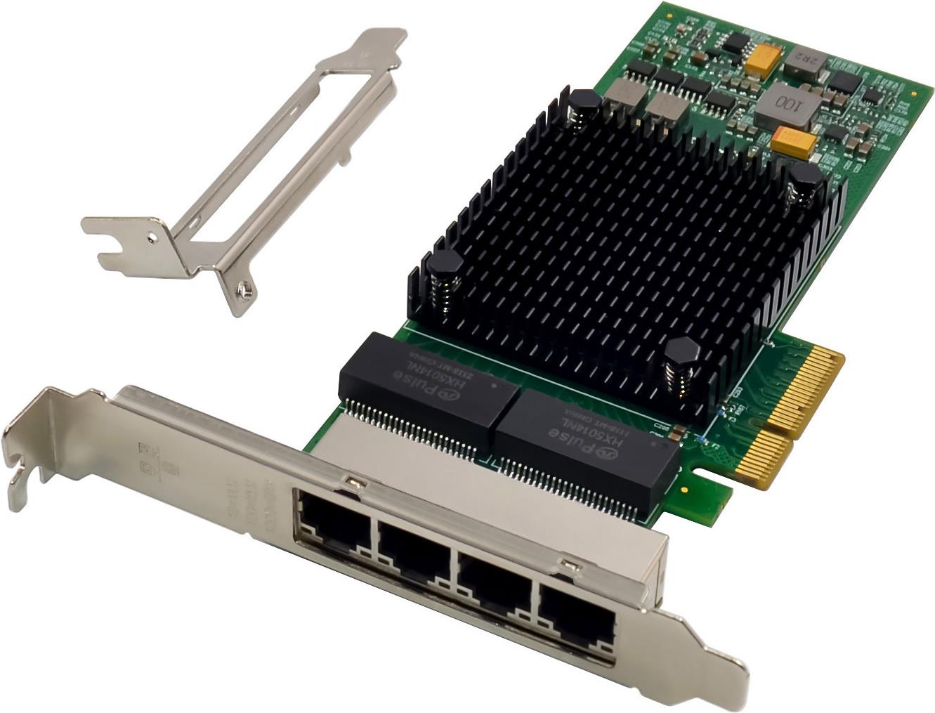 InLine Quad Gigabit Netzwerkkarte 4x RJ45 1 Gb/s PCIe x4 (51127E)