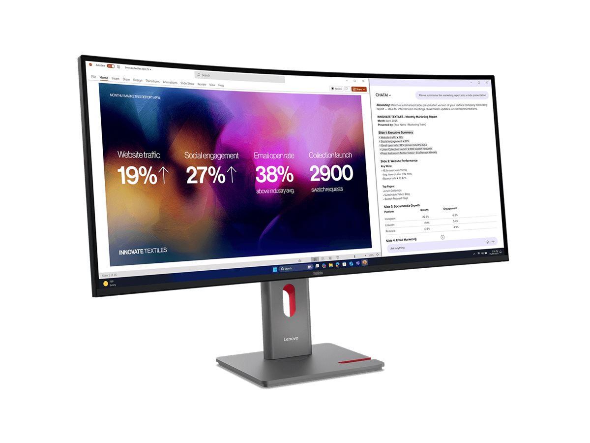 Lenovo ThinkVision P40WD-40 40" 5K Monitor WUHD IPS 120 Hz Finsternis schwarz