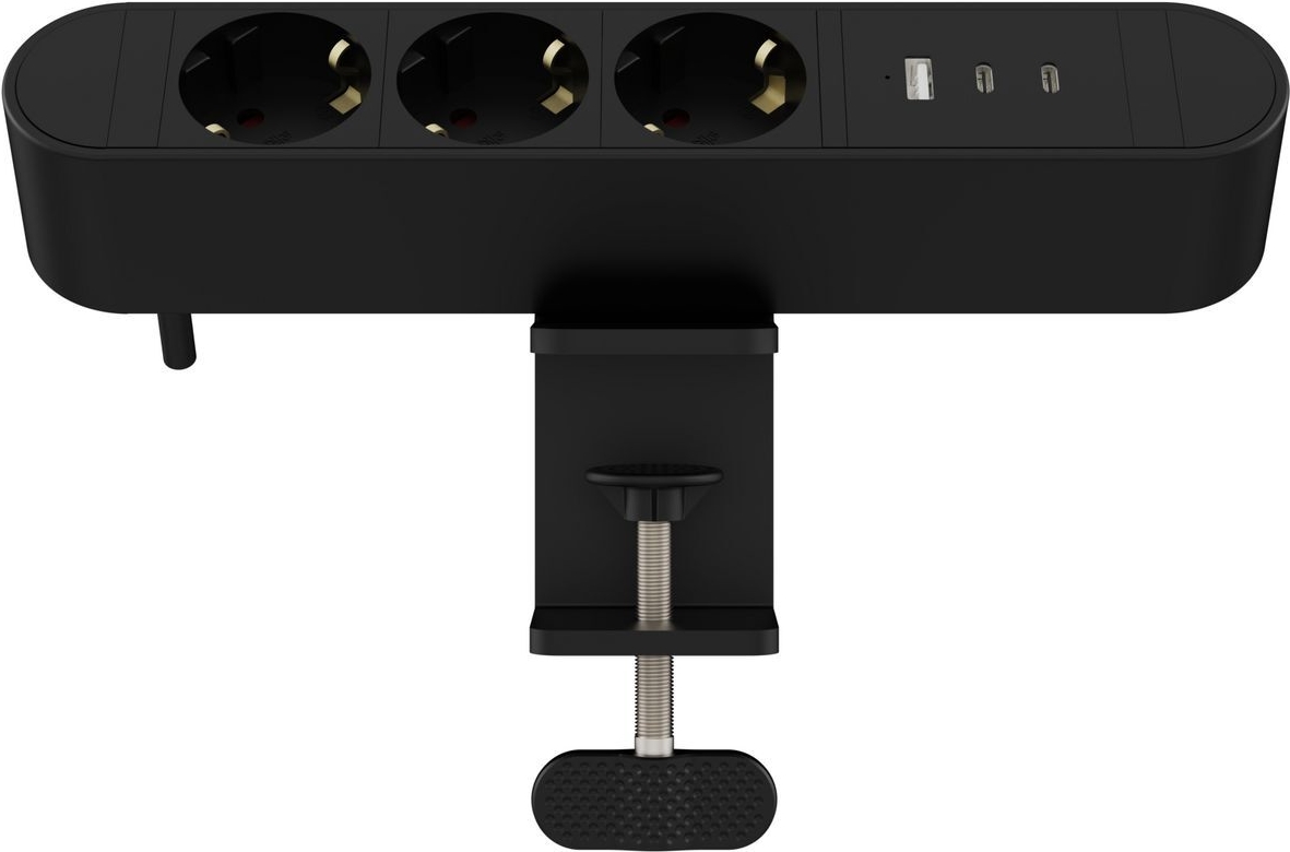 MicroConnect Multi Desktop Power Socket 3 Ways Schuko 1 x USB-A 2 - Steckdosenleiste (MC-MDPS-EU3-30W)