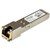 StarTech.com Gigabit RJ45 Copper SFP Transceiver Module - HP J8177C Compatible - SFP (Mini-GBIC)-Transceiver-Modul (entspricht: HP J8177C) - Gigabit Ethernet - 1000Base-T - RJ-45 / SFP (mini-GBIC) - bis zu 100 m (Packung von 10) - für HPE 1810, 1910, 20p 10/100/1000, 2530, 2610,