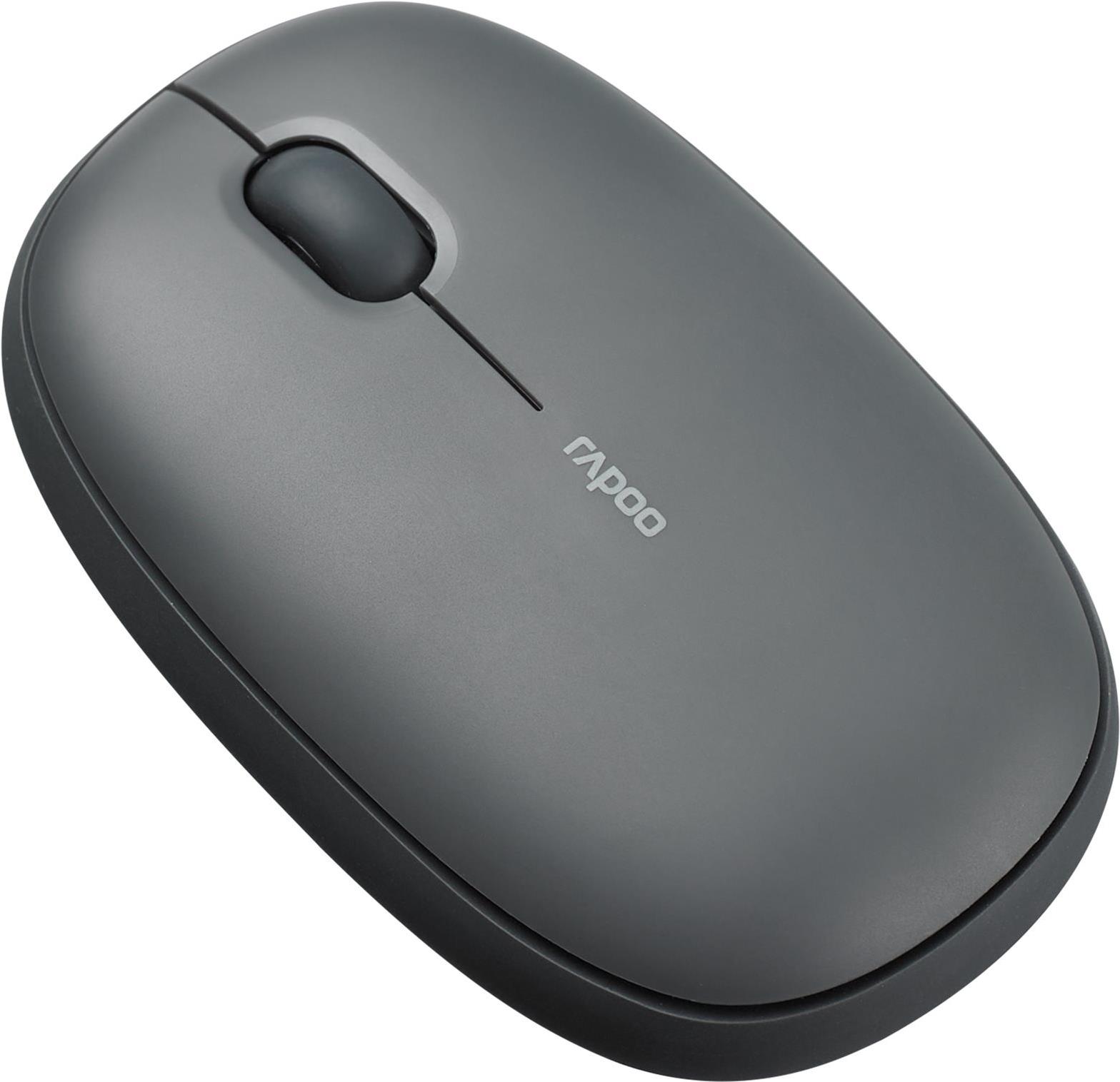 Rapoo M660 Silent Kabellose Multi-Mode-Maus 1300 DPI Dunkelgrau