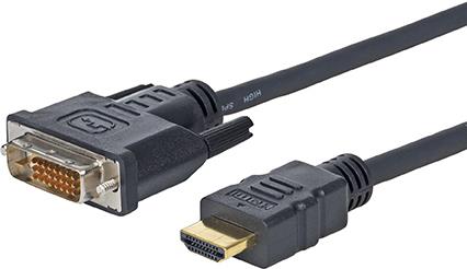 Microconnect HDM192411.8 1.8m DVI-D HDMI Type A (Standard) Schwarz Videokabel-Adapter (HDM192411.8)