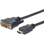 Microconnect HDM192411.8 1.8m DVI-D HDMI Type A (Standard) Schwarz Videokabel-Adapter (HDM192411.8)