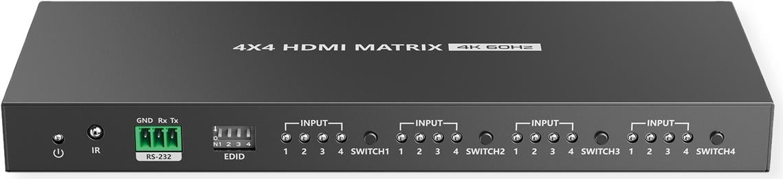 VALUE 4K HDMI Matrix Switch, 4 x 4, mit Fernbedienung (14.99.3593) (geöffnet)