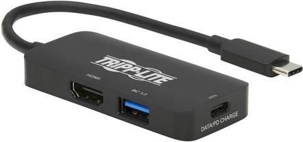 Tripp Lite U444-06N-H4UBC2 laptop-dockingstation & portreplikator Kabelgebunden USB 3.2 Gen 1 (3.1 Gen 1) Type-C Schwarz (U444-06N-H4UBC2)