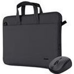 TRUST BOLOGNA BAG AND MOUSE SET BLACK (24988)