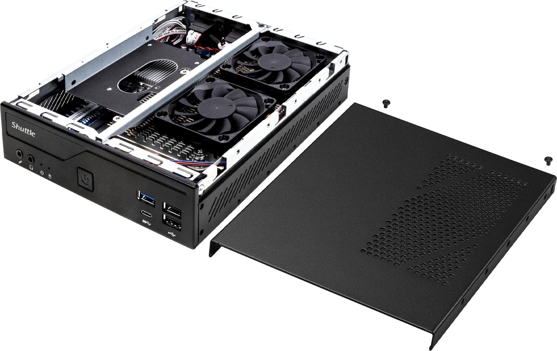Shuttle XPC slim DH610 Barebone LGA 1700 Intel H610 Schwarz