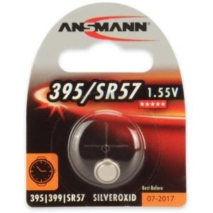 ANSMANN Silberoxid-Knopfzelle, 1,55V, 395/SR57 (1516-0017), 1er-Blister (1516-0017)