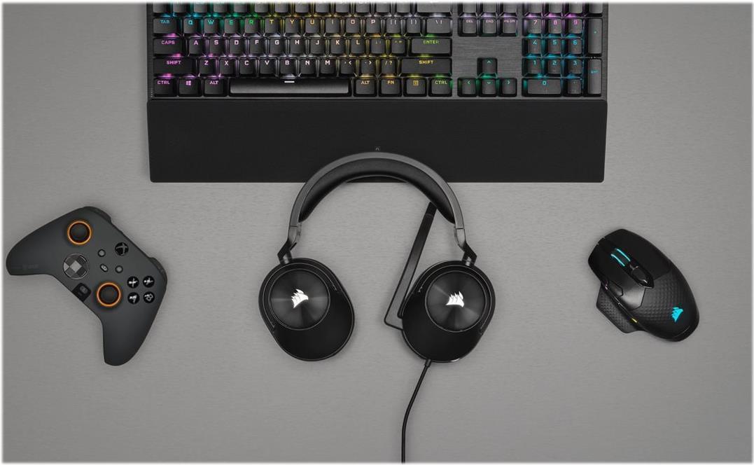Corsair HS55 Stereo Gaming-Headset 3,5 mm Klinke Stereo Kohle