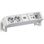 Bachmann Steckdosenleiste DESK2 ALU WHITE 937.413 (937.413)