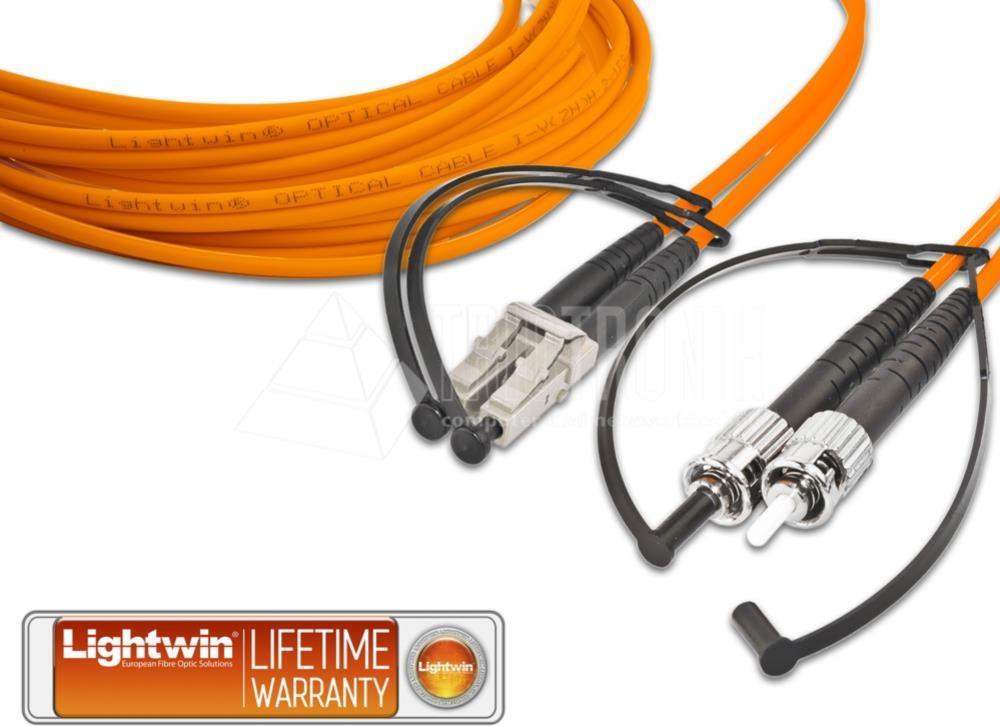 Lightwin High Quality Duplex LWL Patchkabel, MM OM2, LC - ST LWL Patchkabel (LDP-50 LC-ST 15.0 OM2)