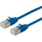 Equip Patchkabel Cat6A Slim F/FTP 2xRJ45 blau LSZH Polybeutel (606176)