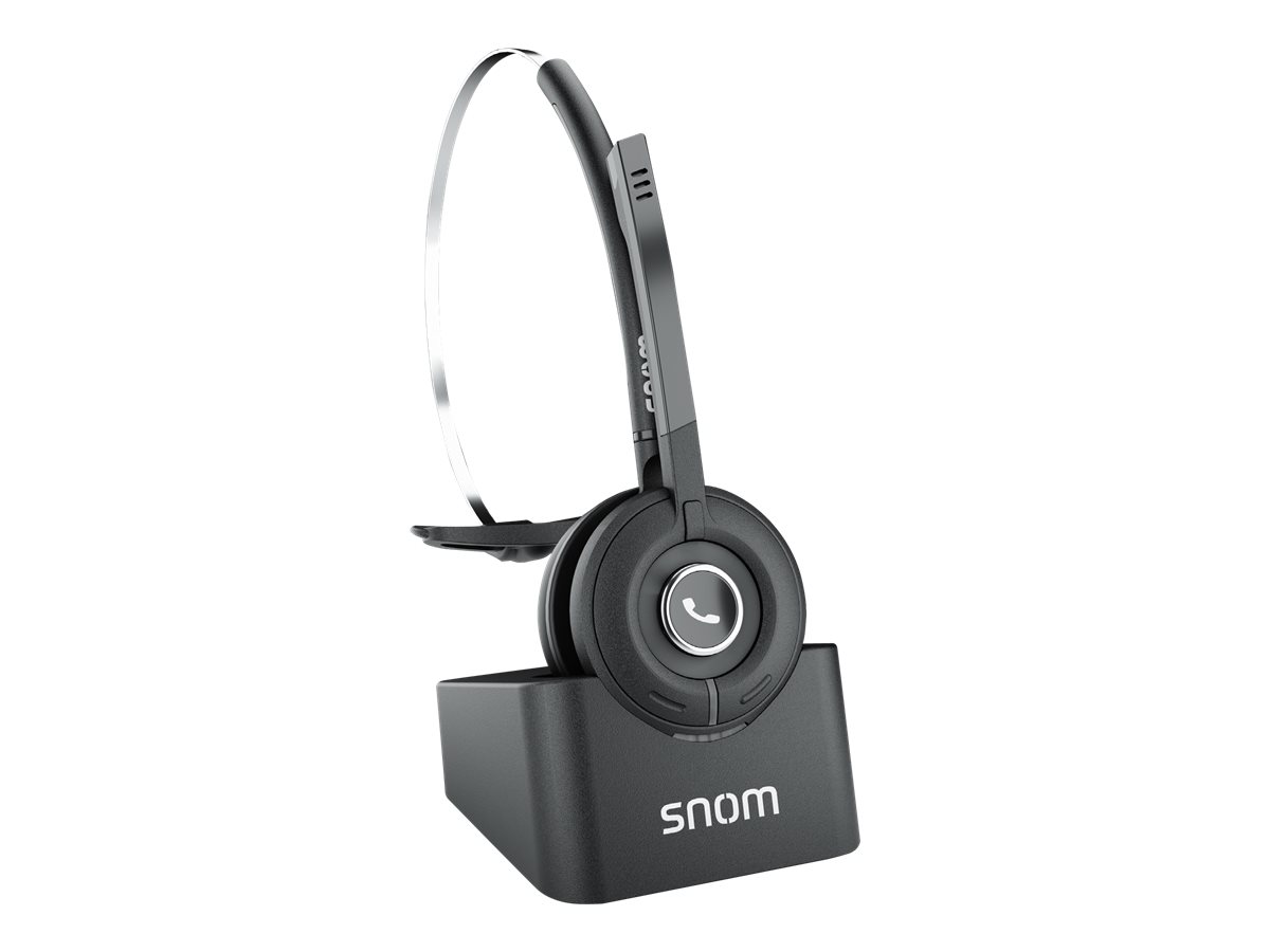 Snom A190 DECT-Headset On-Ear Schwarz