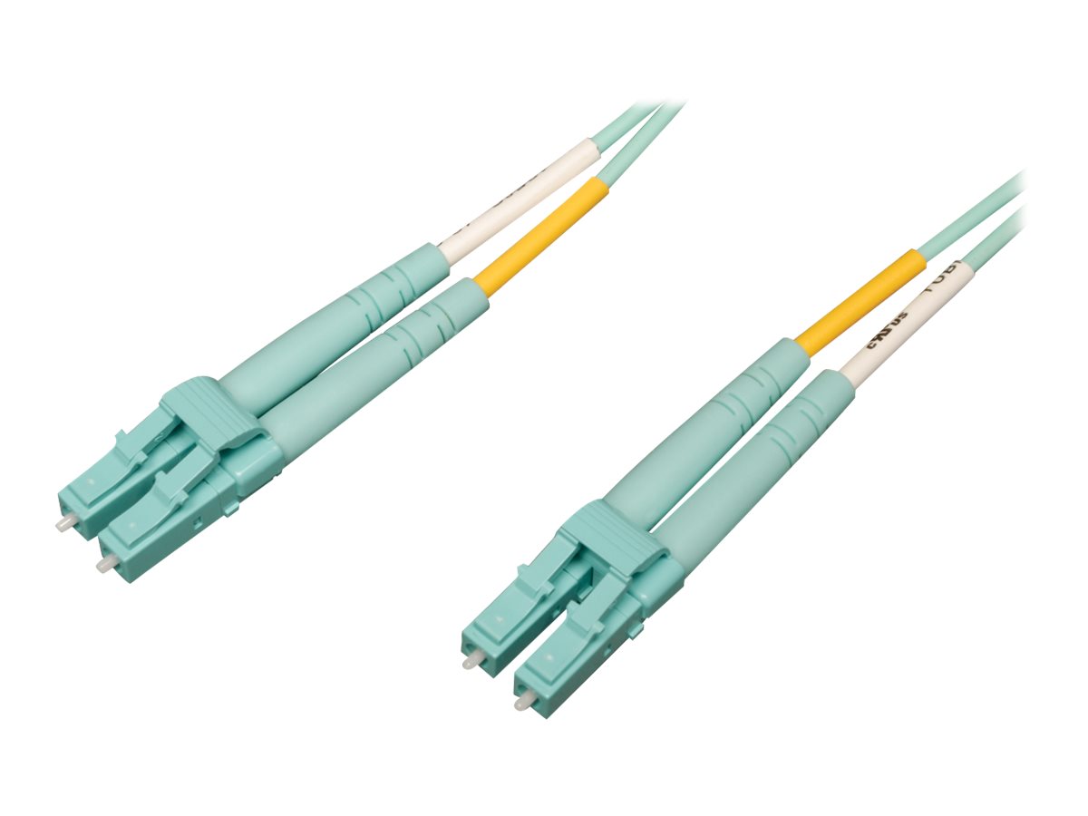 Tripp Lite N820-01M-OM4 Glasfaser-Patchkabel LC/LC Duplex OM4 50/125 µm 1 m LSZH Aquamarin