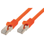 shiverpeaks BASIC-S Netzwerkkabel Orange 0,25 mCat.7 Rohkabel S/FTP (S-STP) (BS75511-0.25O)