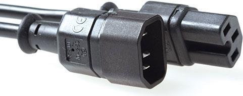 ADVANCED CABLE TECHNOLOGY AK5232 Schwarz 0.6m C14-Koppler C15-Koppler Stromkabel (AK5232)