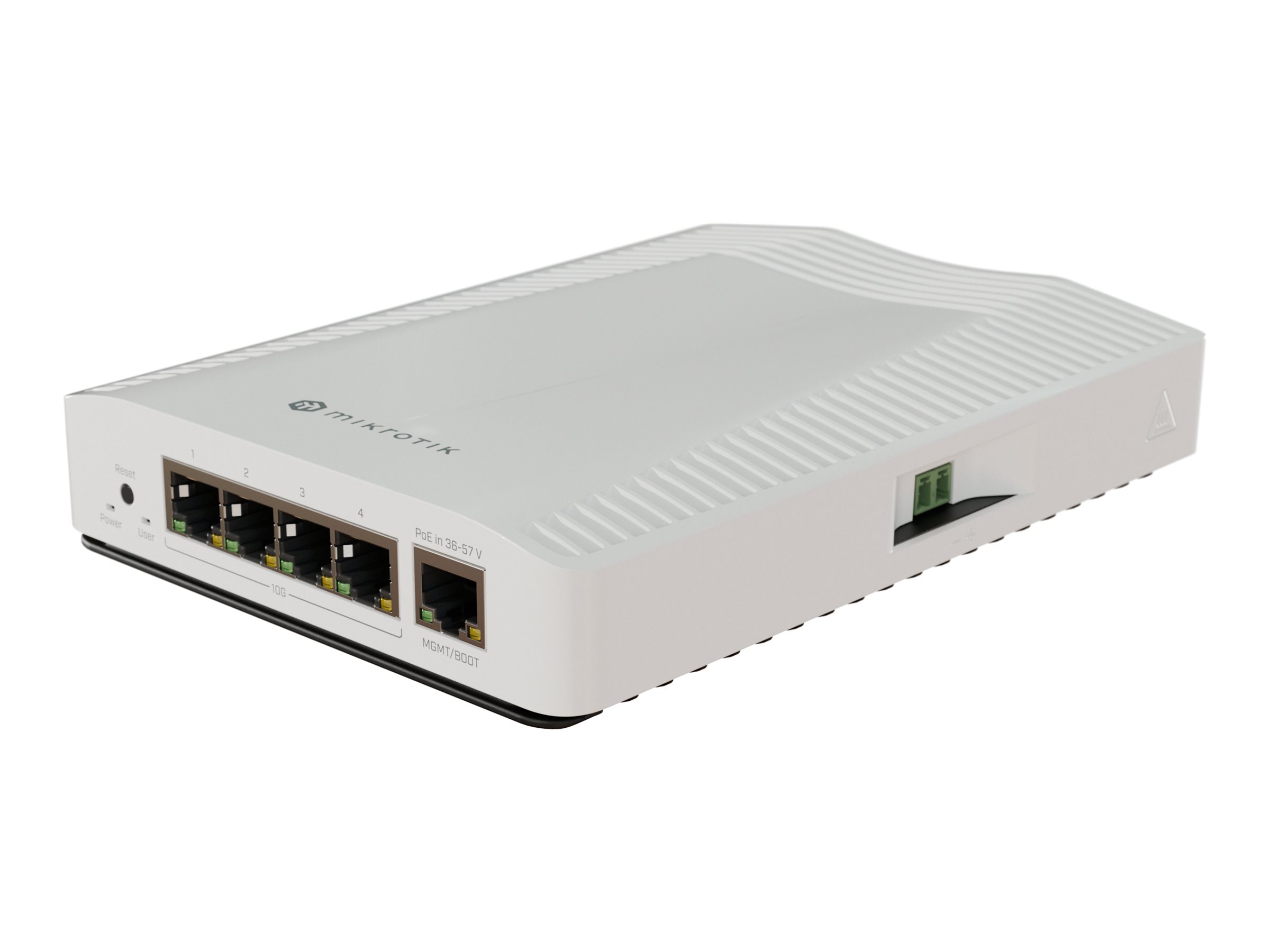 MikroTik CRS304-4XG-IN Switch 4x 10GBase-T 1x 1G PoE Weiß