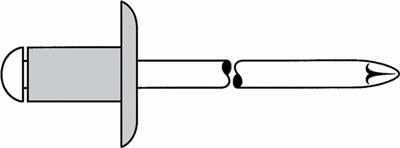 Gesipa Blindniet Al/A2 5x16mm Grosskopf K14 KS 10,0-12,0mm (Pack mit 250 St) (1433615)