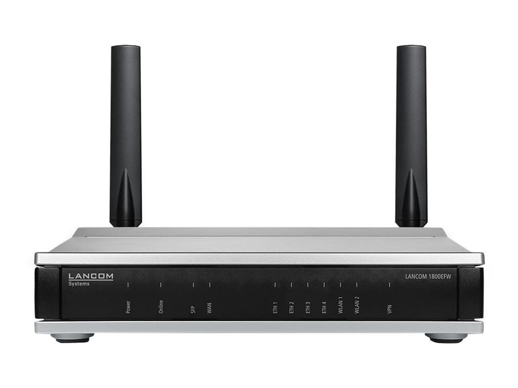 LANCOM 1800EFW Wireless Router Wi-Fi 6 Schwarz,Silber