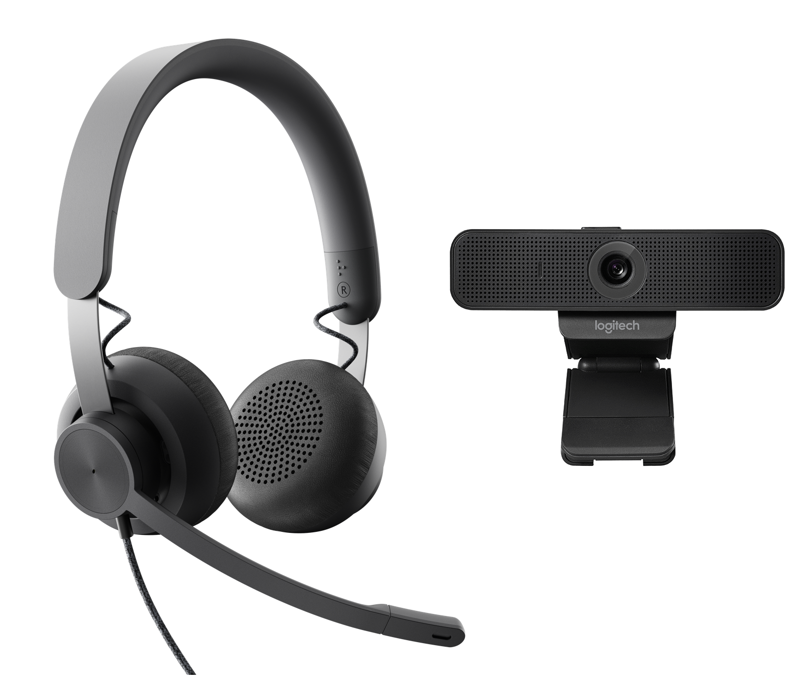 Logitech Wired Personal Video Collaboration Kit 1080p Grau