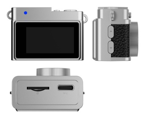 Easypix MiniPro XS1 Digitalkamera 1 MP Full HD 0,96" Silber, Schwarz