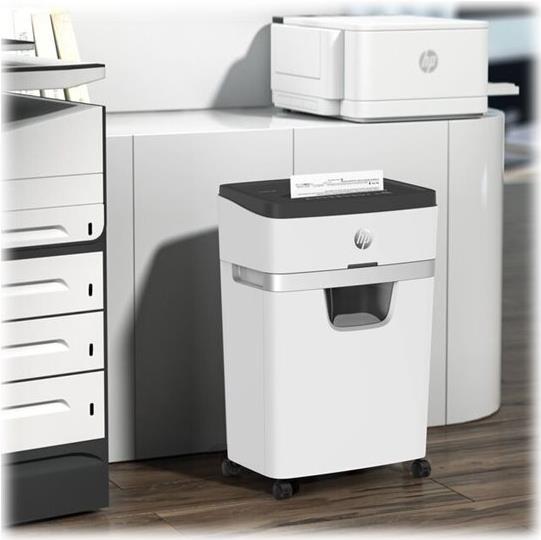 HP OneShred 18CC Aktenvernichter Partikelschnitt P-4 4 x 35 mm 18 Blatt Weiß, Schwarz