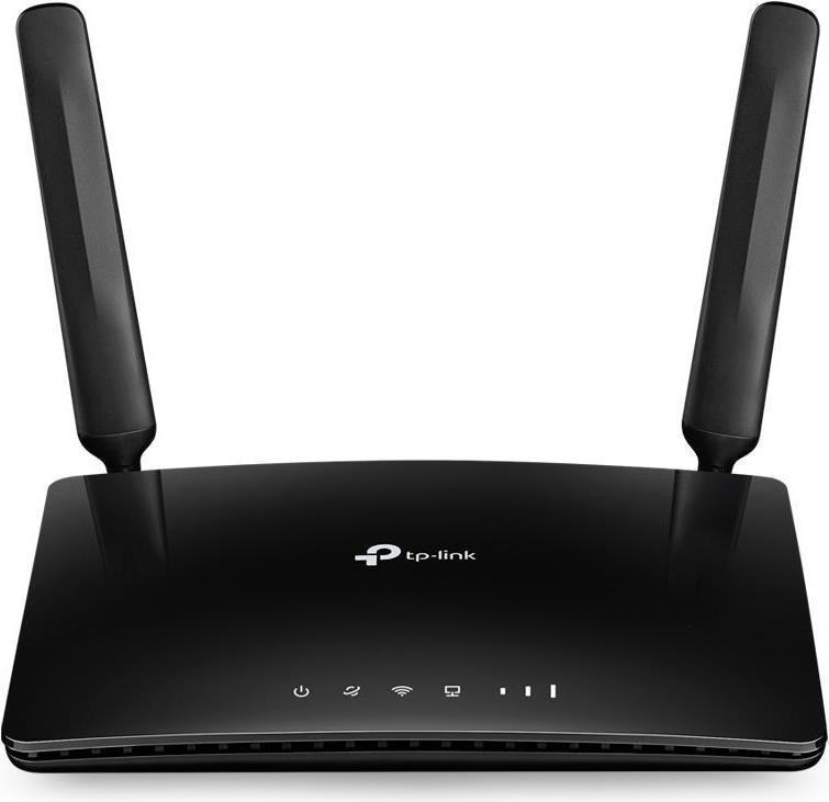 TP-LINK 300Mbps Wireless N 4G LTE Router Build-In 150Mbps 4G LTE Modem SPEED: 300 Mbps at 2.4 GHz, 4G Cat4 150/50 Mbps SPEC: 2? Antennas, 3? Fast Ethernet LAN Ports, 1? Fast Ethernet WAN/LAN Port, LTE-FDD/LTE-TDD/DC-HSPA+/HSPA+/HSPA/UMTS FEATURE: Tether App, Clou (TL-MR150)