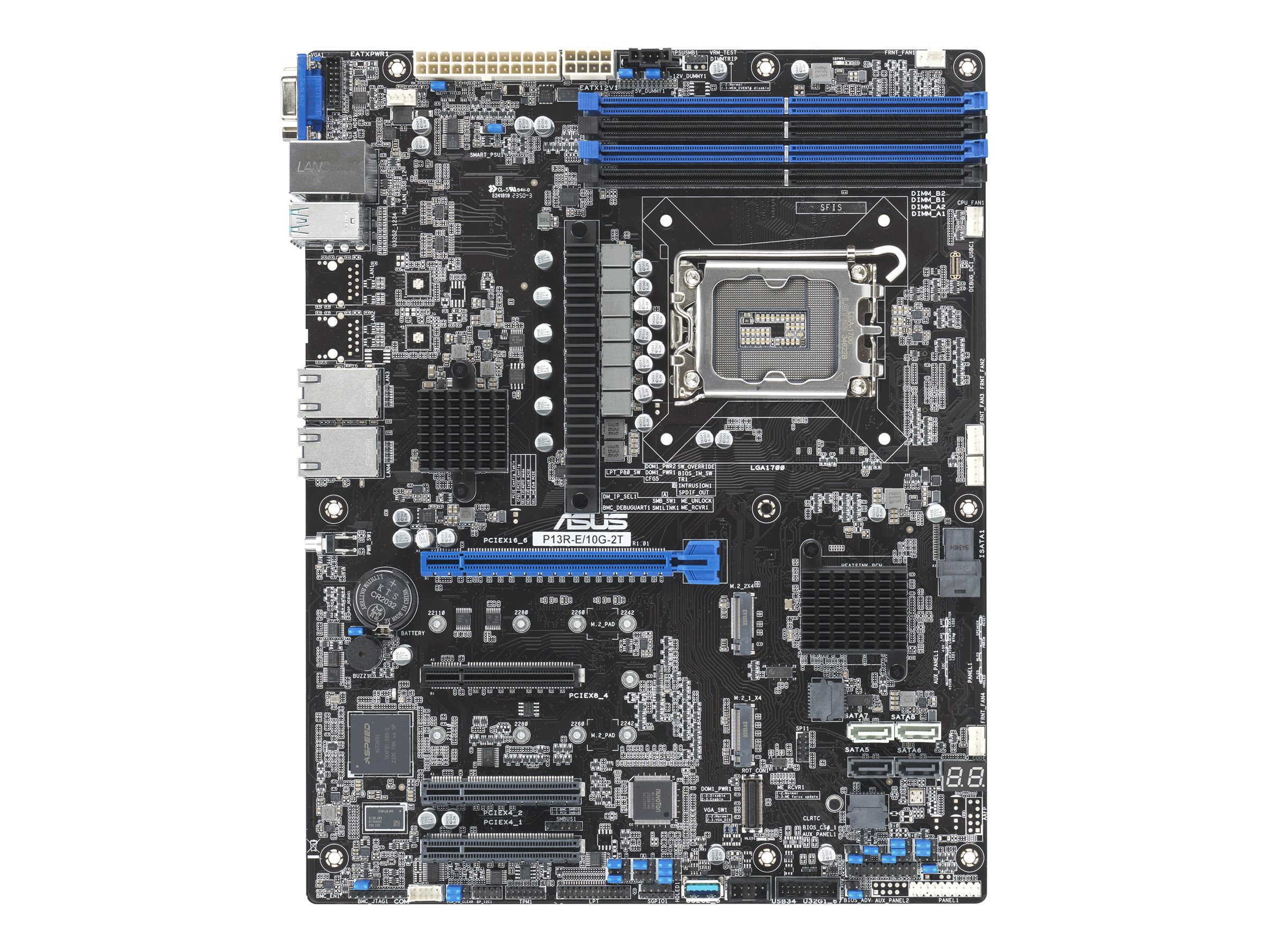 ASUS P13R-E/10G-2T Mainboard ATX LGA1700 Intel C266 10Gb LAN DDR5 Schwarz