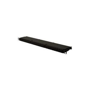DIGITUS DN-91624S-SL-EA - Patch Panel - RJ-45 X 24 - Schwarz, RAL 9005 - 0,5U...