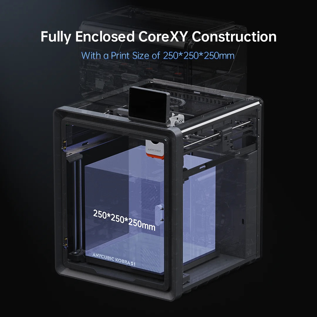Anycubic Kobra S1 Combo 3D-Drucker FDM ACE Pro Schwarz