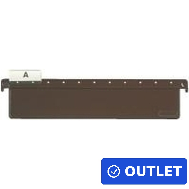 LEITZ Hänge-Leitkarte für SERIE 18 Hängeregistratur, braun (1827-00-00)