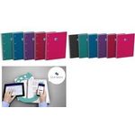 Oxford Collegeblock Smart Intense, DIN A4+, kariert,sortiert 80 Blatt, 90 g/qm, matt laminierter, flexibler Karton-Deckel - 5 Stück (400178533)