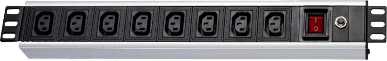 Wirewin 19\" 1HE Steckdosenleiste für USV Anlagen, 9x Buchse (NVL9 USV VERSION)