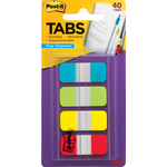 Post-it Haftmarker Index Strong im Etui, 16 x 38 mm sortiert in den Farben: türkis, grün, gelb und rot - 1 Stück (676-ALYR)