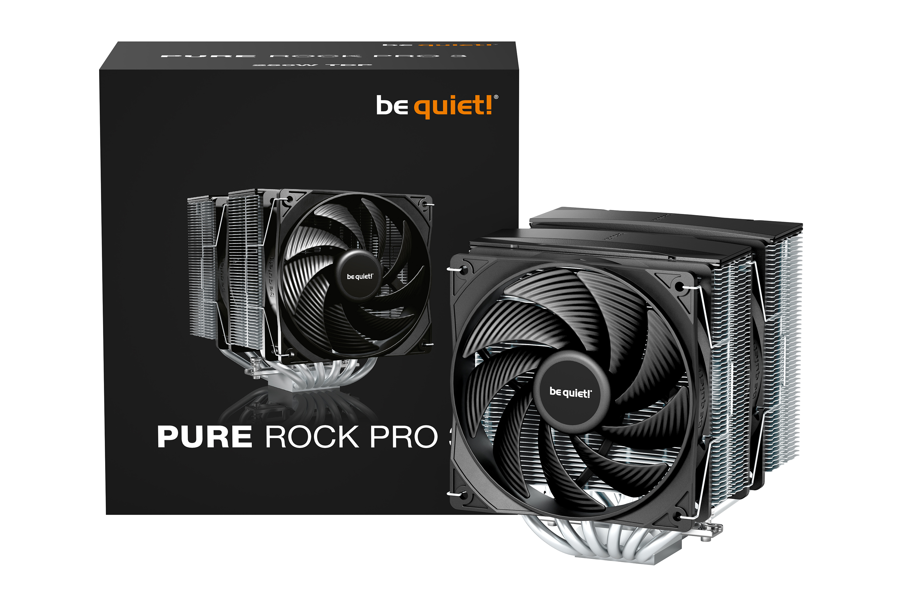 be quiet! Pure Rock Pro 3 Prozessor-Luftkühler für Intel und AMD Silber