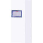 herlitz Heftschoner DIN A4, geprägt (Bast), PP, weiß mit aufgeklebtem Beschriftungsetikett - 25 Stück (5204102)